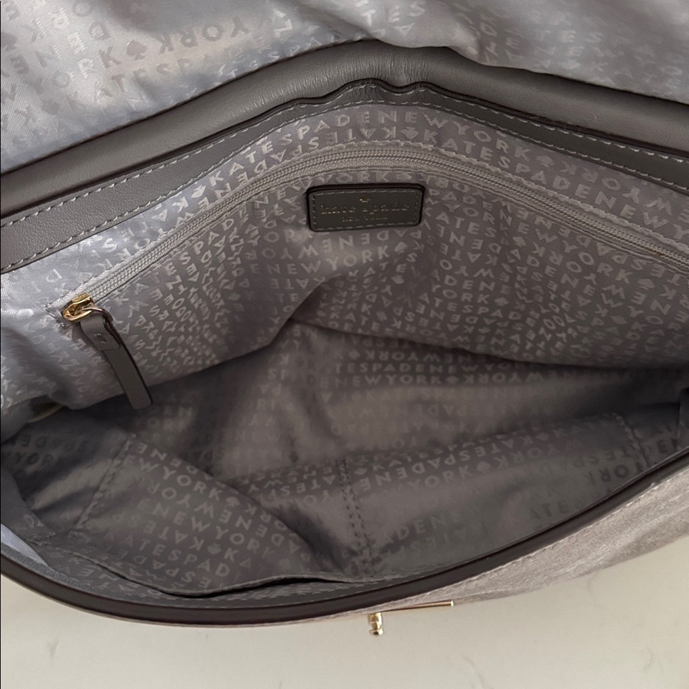 ♠️ Kate Spade Grey Suede Purse NWOT ✨ - Picture 6 of 8